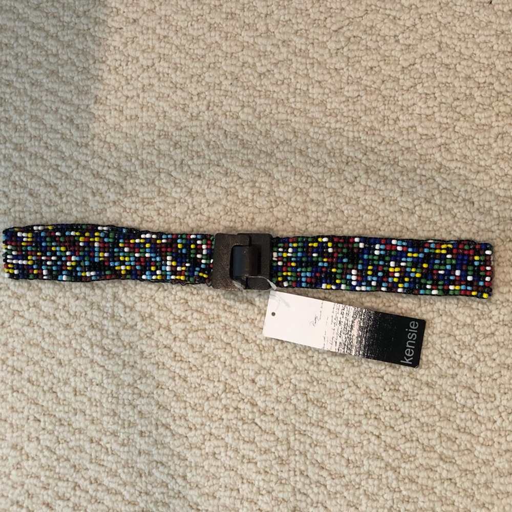 Multicolored beaded belt - NWT